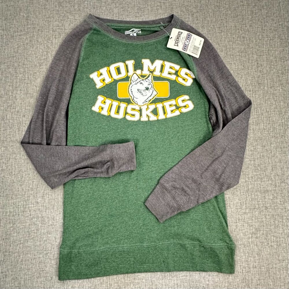NEW!‎ Holmes Huskies Long Sleeve Shirt Official License Holmes High School Green